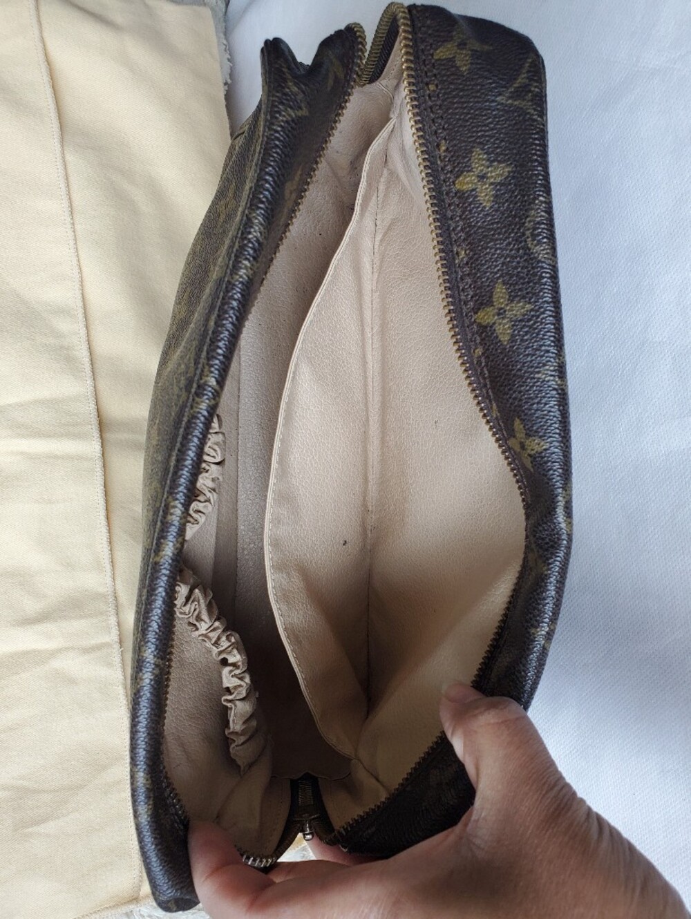 Louis Vuitton Monogram Bag - Dark Brown with Gold Motif - Picture 8 of 16